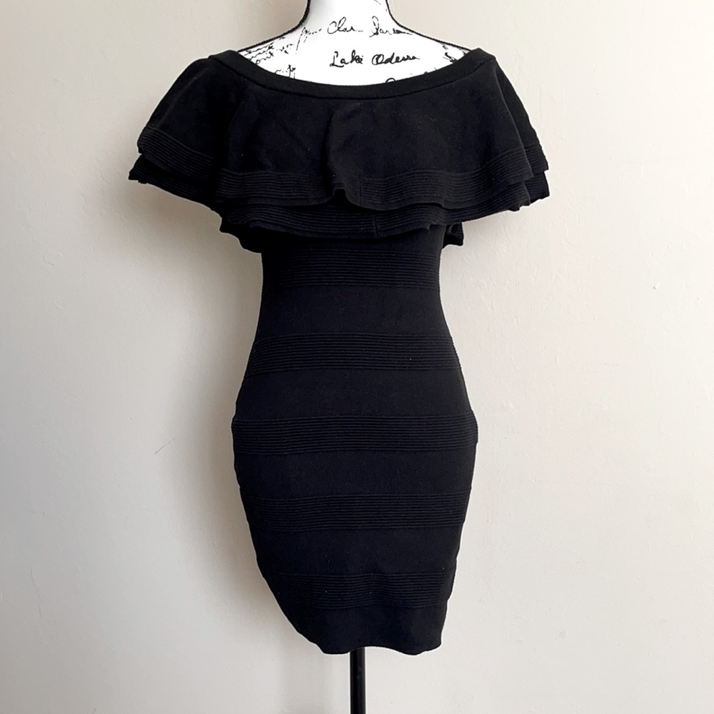 Black sweater dress